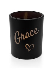 Personalised Heart Black Candle by Treat Republic - Image 4 of 4