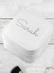 Treat Republic Personalised Travel White Jewellery Box - Image 5 of 7