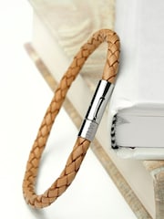 Treat Republic Personalised Woven Brown Bracelet - Image 2 of 3