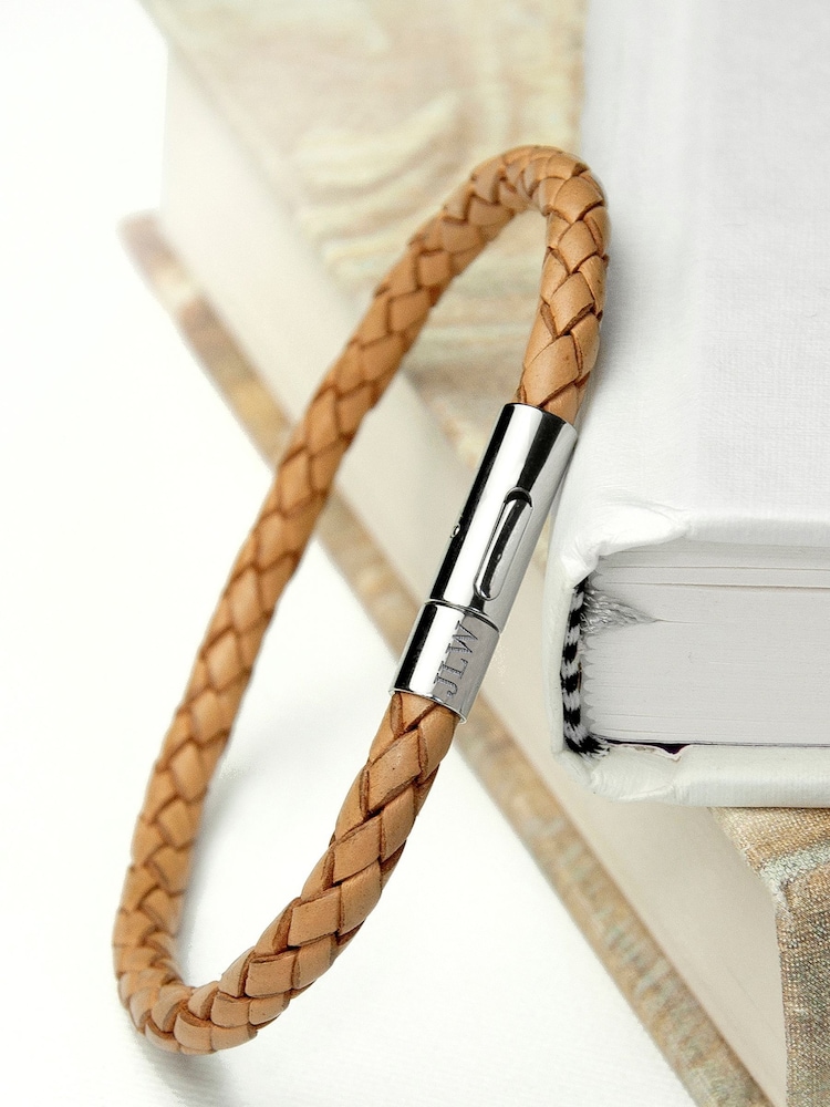 Treat Republic Personalised Woven Brown Bracelet - Image 2 of 3