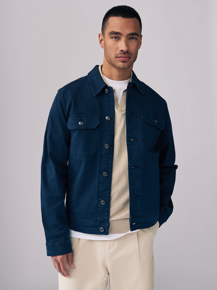 Navy Trucker Jacket - Image 1 of 2