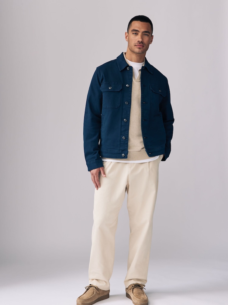 Navy Trucker Jacket - Image 2 of 2