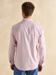 Joules Oxford Red/Blue Stripe Classic Fit Shirt - Image 3 of 11