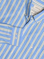 Joules Poplin Blue Stripe Classic Fit Shirt - Image 1 of 7