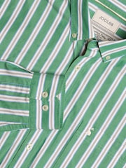 Joules Poplin Green Stripe Classic Fit Shirt - Image 1 of 7