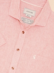 Красный в полоску - С коротким рукавом - Joules Linen Blend Shirt - Image 1 of 8