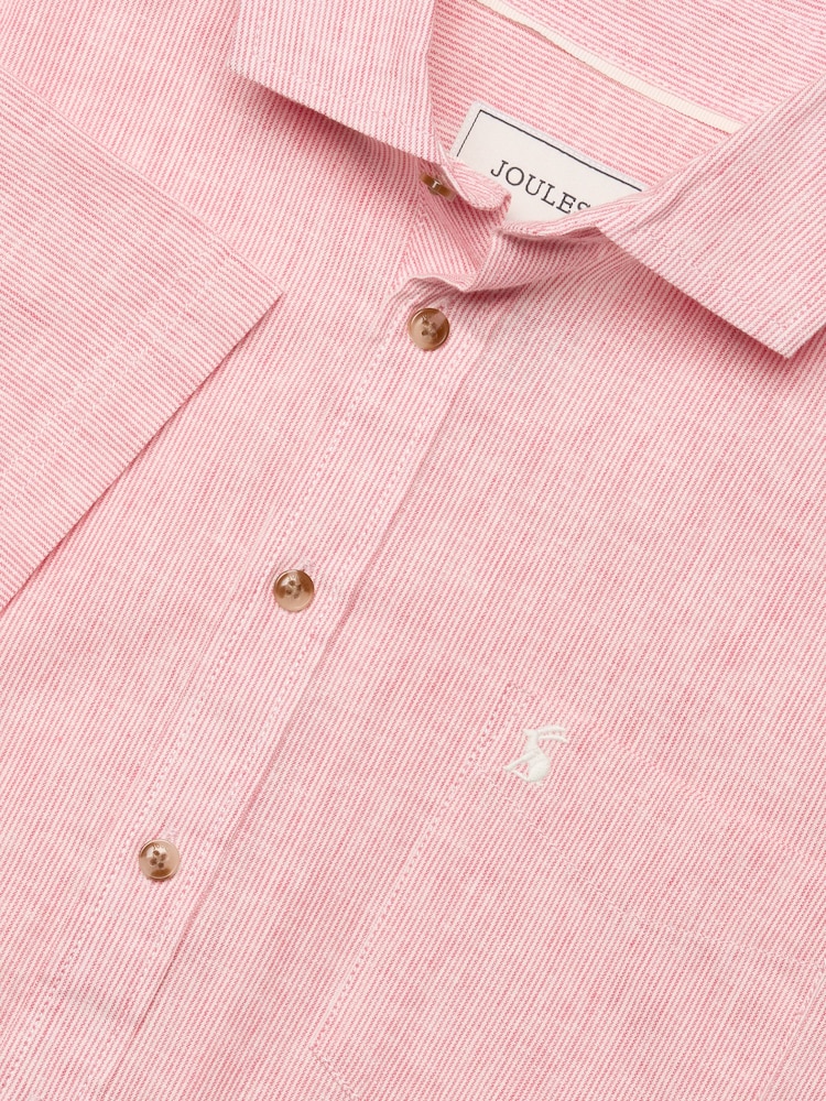 Красный в полоску - С коротким рукавом - Joules Linen Blend Shirt - Image 1 of 8 Красный в полоску - С коротким рукавом - Joules Linen Blend Shirt - Image 1 of 8