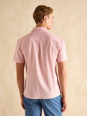Красный в полоску - С коротким рукавом - Joules Linen Blend Shirt - Image 3 of 8