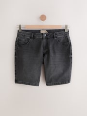 Charcoal Grey Denim Shorts - Image 7 of 7