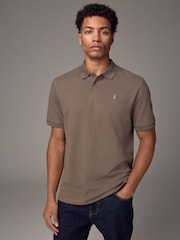 Truffle Regular Fit Short Sleeve Pique Polo Shirt - Image 1 of 6