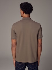 Truffle Regular Fit Short Sleeve Pique Polo Shirt - Image 2 of 6