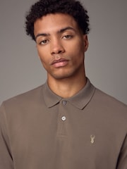 Truffle Regular Fit Short Sleeve Pique Polo Shirt - Image 3 of 6