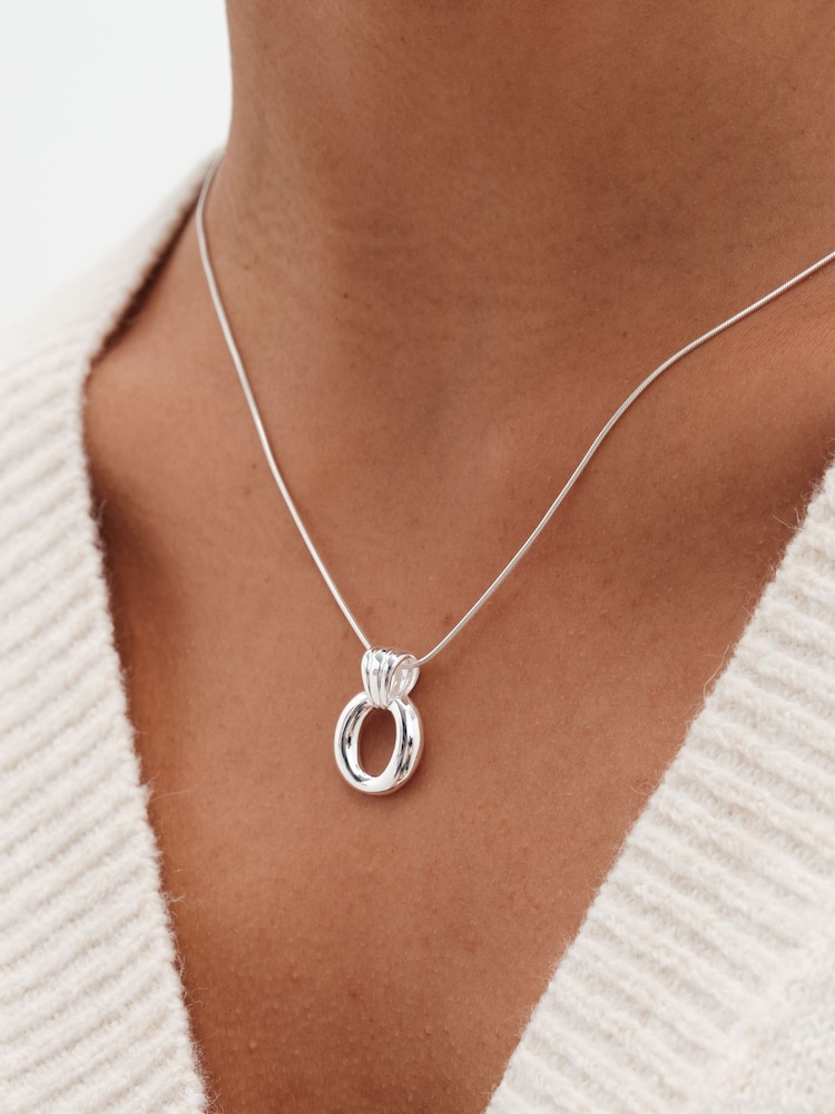 Simply Silver Silver Tone Sterling 925 Polished Door Knocker Pendant - Image 2 of 3