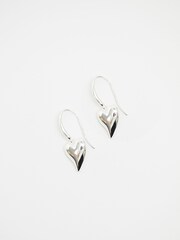 Simply Silver Silver Tone Sterling 925 Tapered Heart Drop Earrings - Image 3 of 3