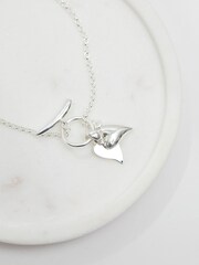 Simply Silver Silver Tone Sterling 925 Heart Charm T Bar Bracelet - Image 5 of 5
