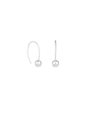 Simply Silver Silver Tone Sterling 925 Polished Orb Flexible Drop Earrings - Image 1 of 3
