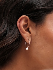 Simply Silver Silver Tone Sterling 925 Polished Orb Flexible Drop Earrings - Image 3 of 3