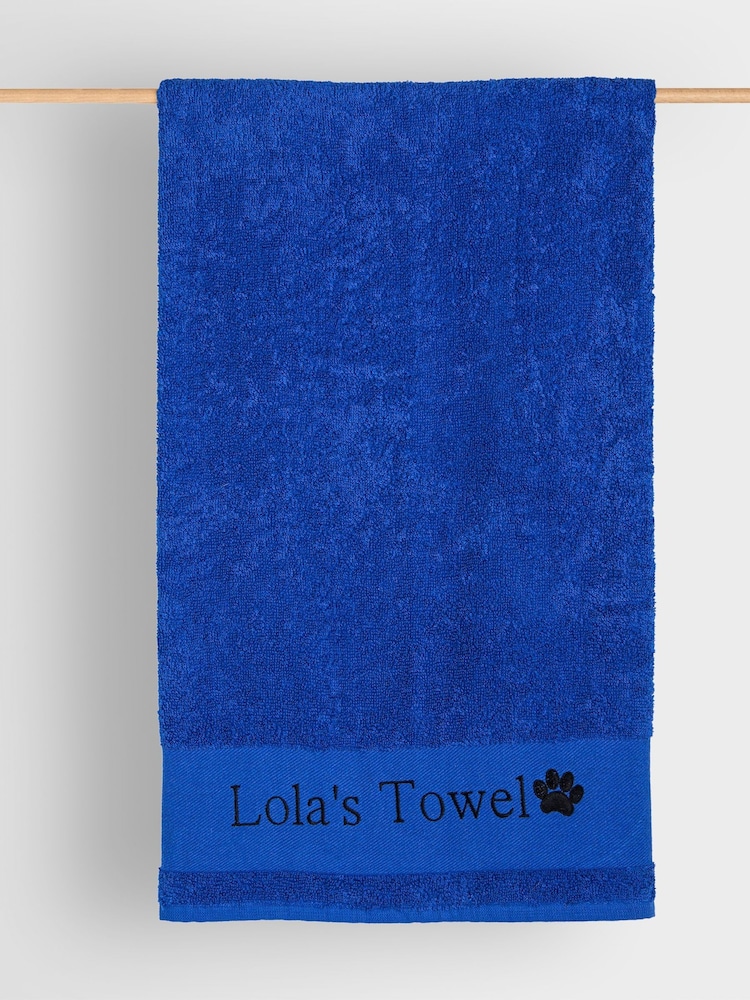Personalised Dog 100% Cotton Towel by RUFF - Image 1 of 3 Personalised Dog 100% Cotton Towel by RUFF - Image 1 of 3
