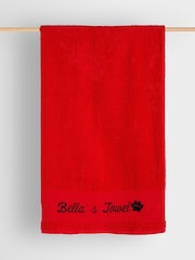 Personalised Dog 100% Cotton Towel by RUFF - Image 1 of 3