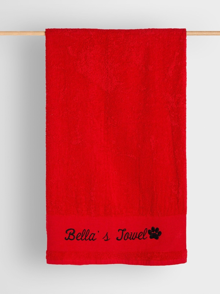Personalised Dog 100% Cotton Towel by RUFF - Image 1 of 3