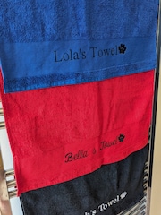 Personalised Dog 100% Cotton Towel by RUFF - Image 3 of 3