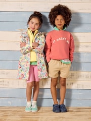 Красный - Joules Sundaze круглый вырез толстовки со слоганом - Изображение 2 из 9
