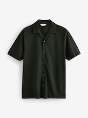 Vert - Chemise en piqué à manches courtes - Image 6 of 8