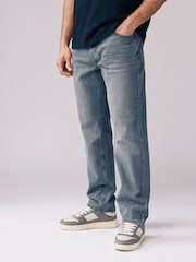 Grey Straight Leg 100% Cotton Jeans - Image 1 of 1