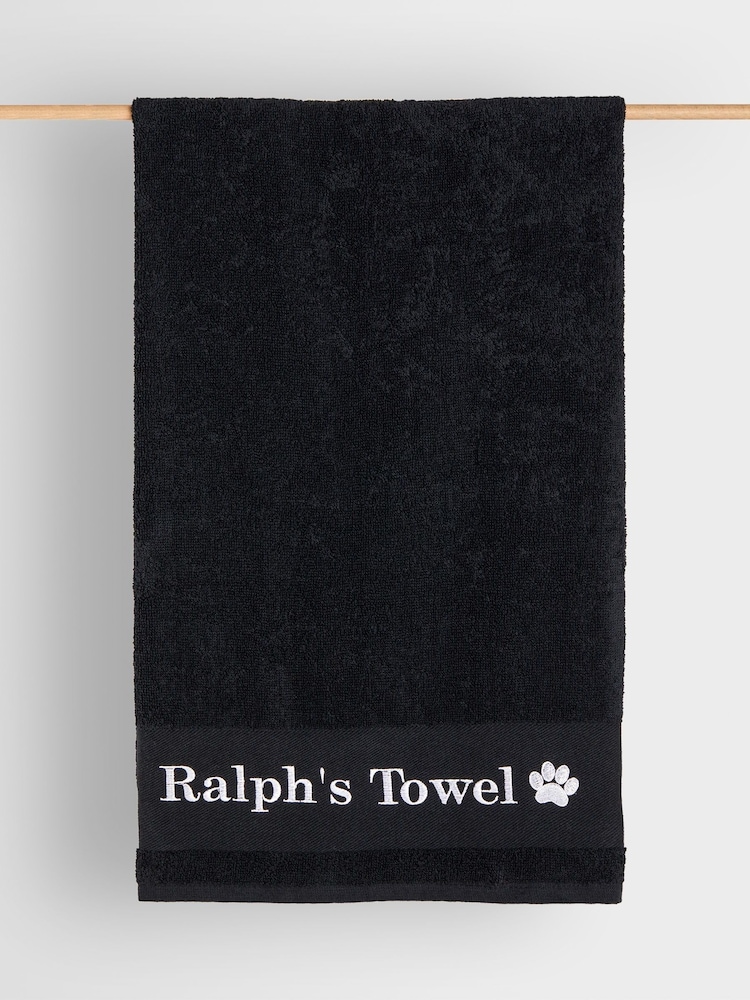 Personalised Dog 100% Cotton Towel by RUFF - Image 1 of 3