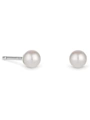 Simply Silver Silver Tone Sterling 925 Pearl Stud Earrings - Image 3 of 3