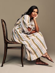 Laura Ashley Holiday Stripe Midaxi Dress - Imagen 11 de 15