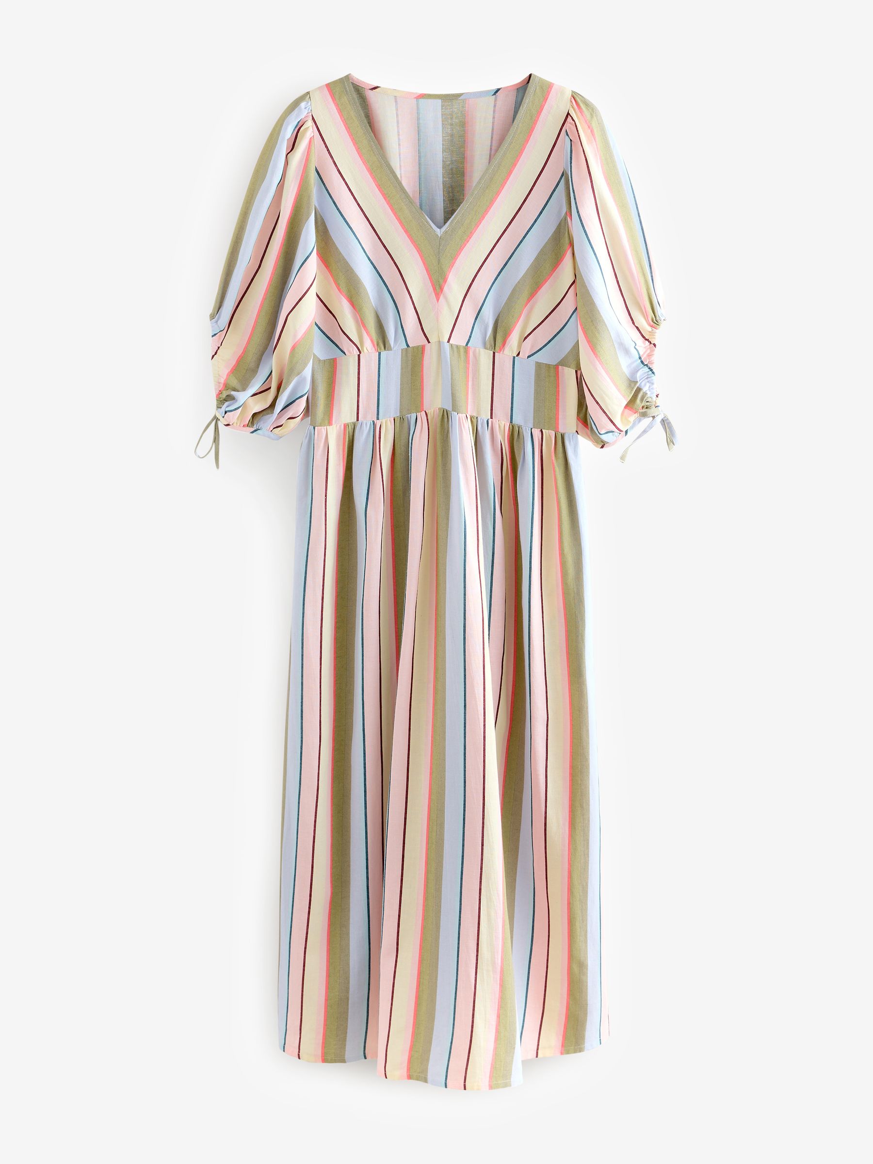Buy Laura Ashley Blue Holiday Stripe Midaxi Dress from Next Canada