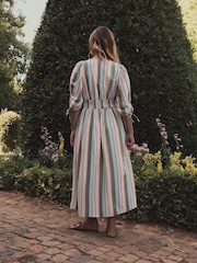 Laura Ashley Holiday Stripe Midaxi Dress - Imagen 3 de 15