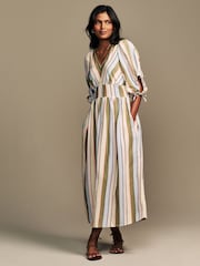 Laura Ashley Holiday Stripe Midaxi Dress - Imagen 9 de 15