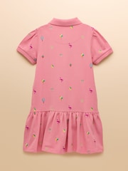 Joules Orla Pink Short Sleeve Polo Shirt Dress - Image 2 of 5