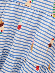 Azul - Joules Butterly Print Frill Sleeve Dress - Imagen 5 de 5