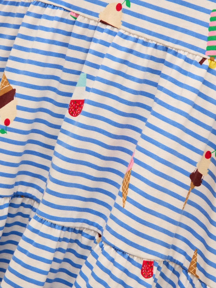 Blue Stripe Ice Cream - Joules Butterfly Print Frill Sleeve Dress - Bild 5 von 5 Blue Stripe Ice Cream - Joules Butterfly Print Frill Sleeve Dress - Bild 5 von 5
