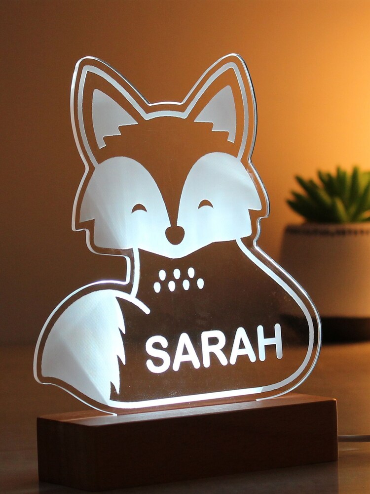 Personalised Fox LED Light by PMC - Image 3 of 3