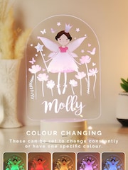 Personalised Fairy LED Colour Changing Night Light by PMC - Image 1 of 3