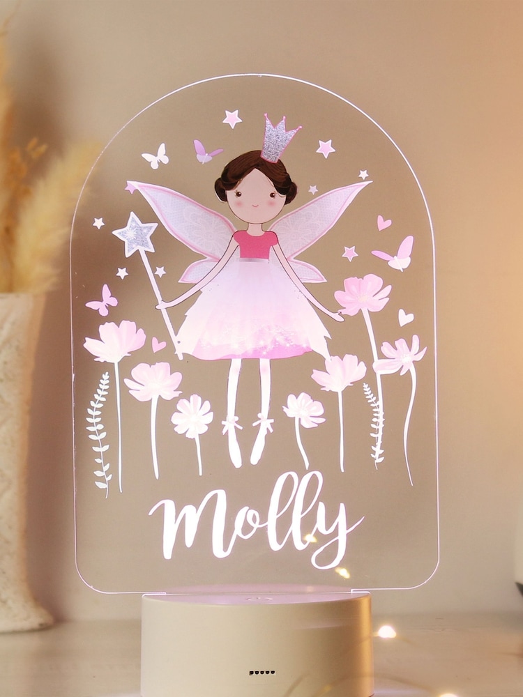 Personalised Fairy LED Colour Changing Night Light by PMC - Image 2 of 3