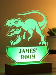 Personalised T-Rex LED Light by PMC - Image 2 of 3