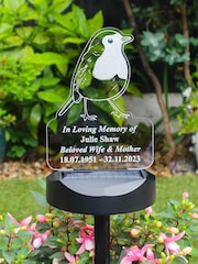 Personalised Robin Solar LED Light by PMC - Image 3 of 4