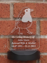 Personalised Robin Solar LED Light by PMC - Image 4 of 4