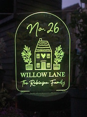 Natural Personalised Home Outdoor Solar Light by PMC - Image 2 of 4