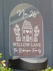 Natural Personalised Home Outdoor Solar Light by PMC - Image 3 of 4