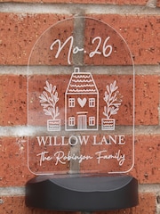Natural Personalised Home Outdoor Solar Light by PMC - Image 4 of 4