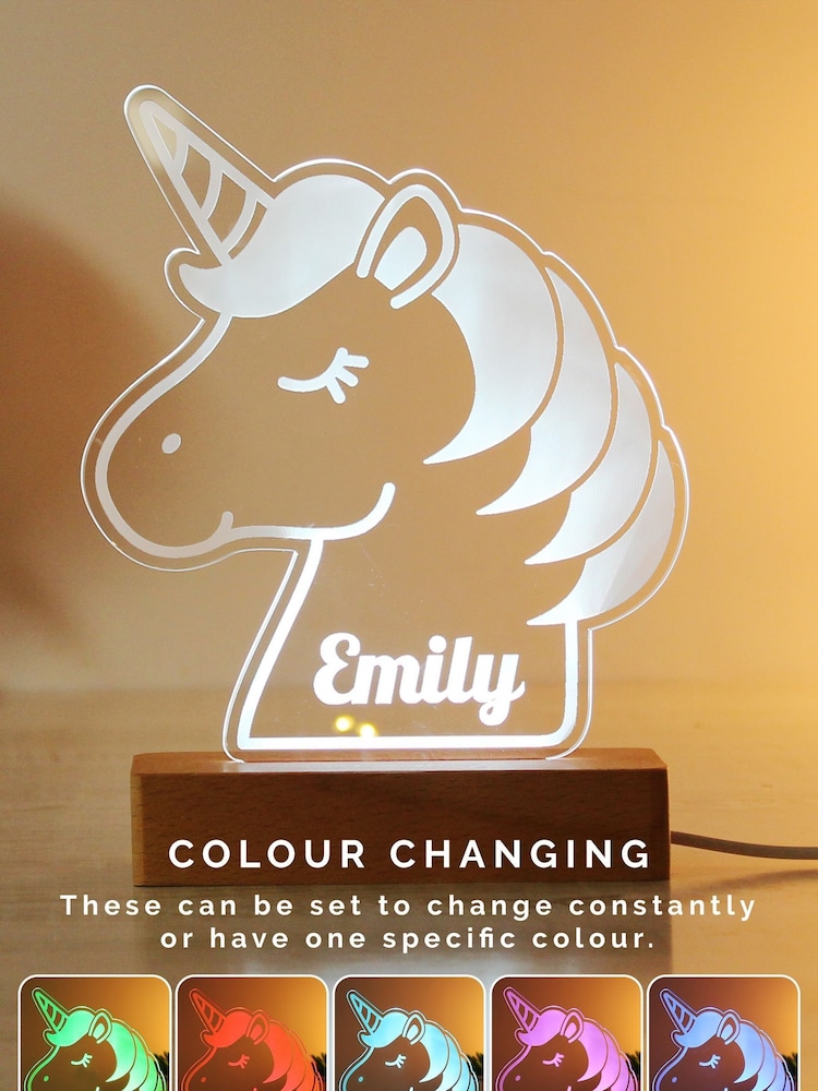 Personalised Unicorn LED Light by PMC - Image 1 of 3