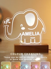 Personalised Elephant LED Light by PMC - Image 1 of 3