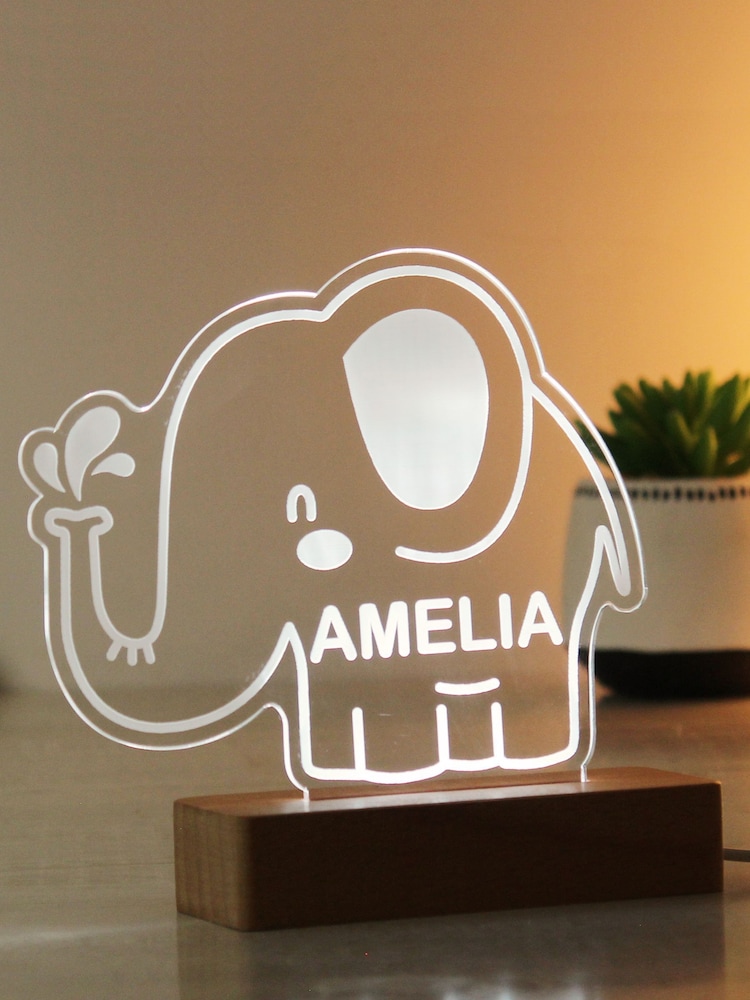 Personalised Elephant LED Light by PMC - Image 3 of 3