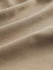 Light Stone Interlock Zip Neck 100% Cotton Polo Shirt - Image 3 of 3
